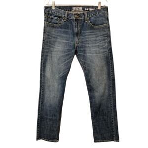 Signature by Levi Strauss & Co Slim Straight Jeans Mens Size W34 L30 EUC